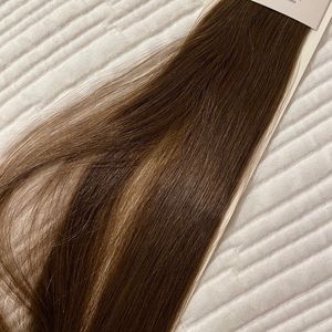 Twisted fringe 💯% remy hair 18inch tape in ready to install